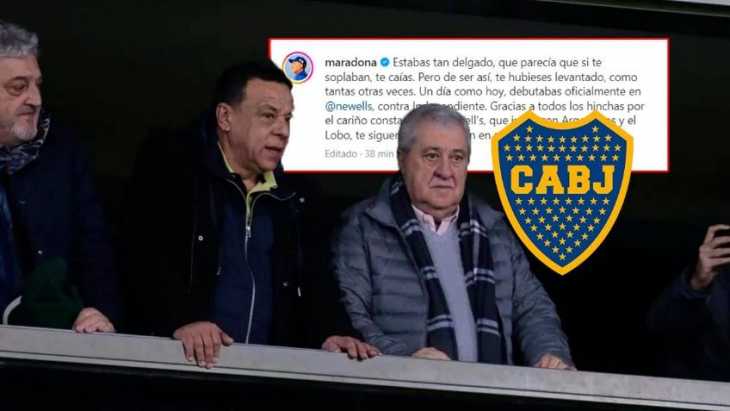El palazo del Instagram de Maradona para la dirigencia de Boca: quién maneja la cuenta