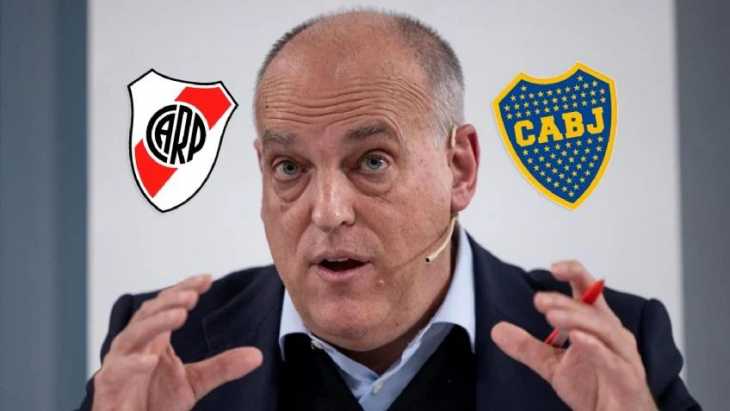 El presidente de LaLiga opinó cómo les iría a Boca y River en el campeonato español: Estarían entre...