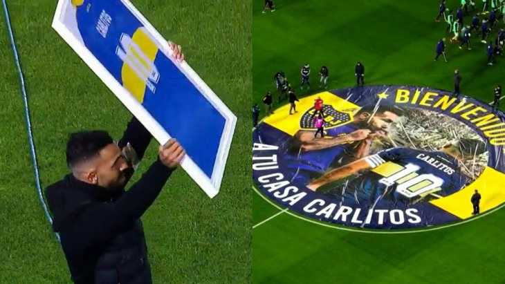 El reconocimiento de Boca a Carlitos Tevez y la ovación de la hinchada