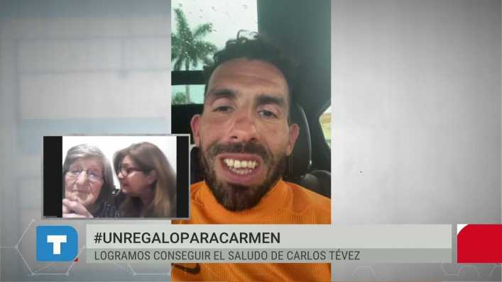 El regalo menos impensado de Carlitos Tevez a una fan de 100 años