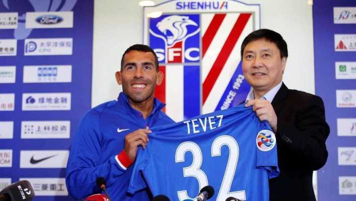El Shanghai Shenhua presentó oficialmente a Carlos Tevez