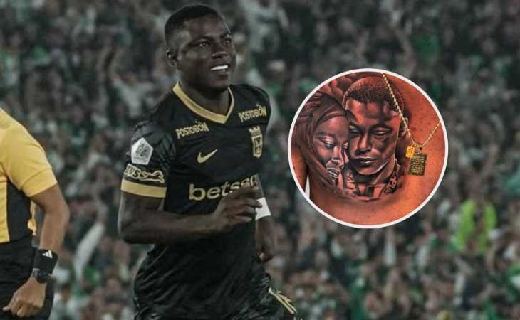 El tatuaje gigante que tiene Hinestroza en el pecho y le recuerda el camino hacia su inminente llegada a Boca