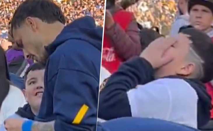 El tierno momento de Leandro Paredes con un niño hincha de Boca en La Bombonera: “Me puse a llorar”
