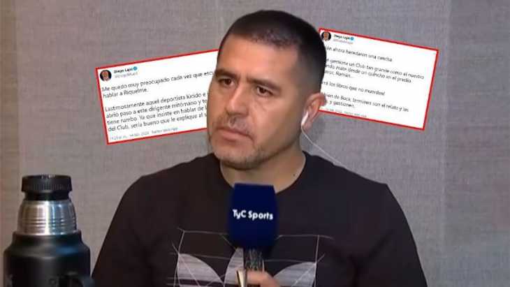 Escandalosos tweets contra Riquelme de un exdirigente de Boca: mitómano, torpe y Román, agarrá...