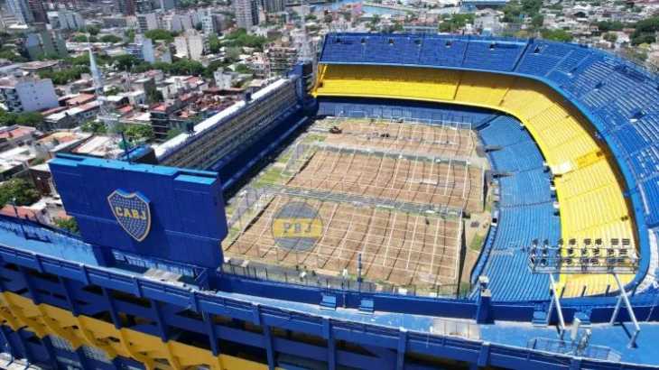Exclusivo: Así quedó el césped de La Bombonera tras las elecciones en Boca