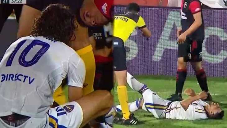 Fabra y Cavani terminaron con molestias en la victoria de Boca ante Newells y encendieron las alarmas