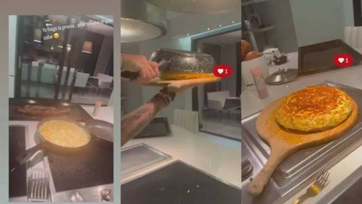 Fernando Gago sigue en modo chef: del asado para el plantel de Boca a ¡la tortilla!