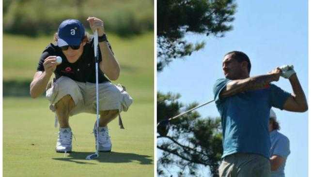 Forlán y Tevez, unidos por el golf en Punta del Este