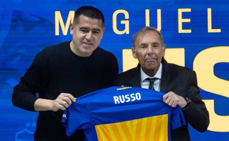 Foto viral: el emotivo momento entre Riquelme y Russo en el entrenamiento de Boca