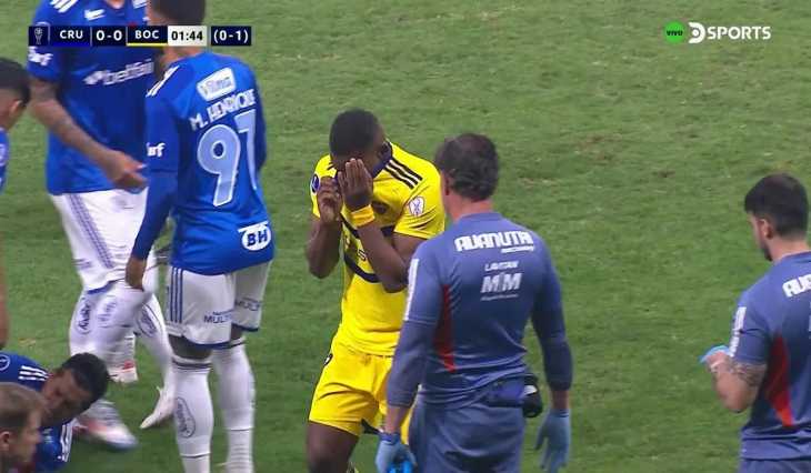 Fue una jugada accidental: el jugador de Cruzeiro que sufrió el planchazo de Advíncula en la eliminación de Boca