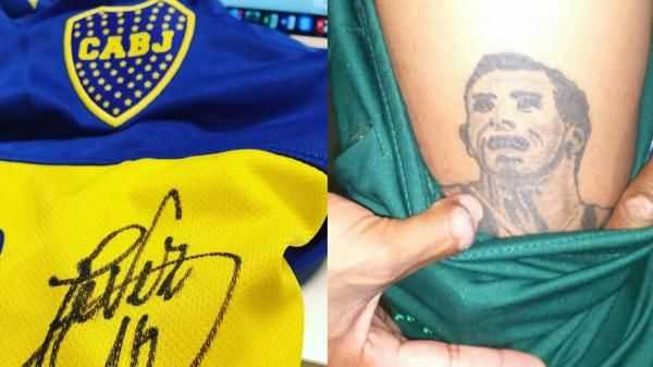 El gesto de Tevez con un niño y un rival al final del partido