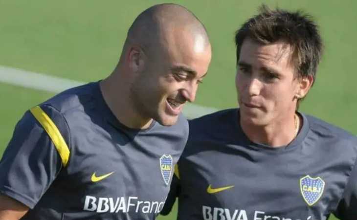 Igual que en Boca: Mouche y Silva volvieron a tirar paredes pensando en la Copa Potrero