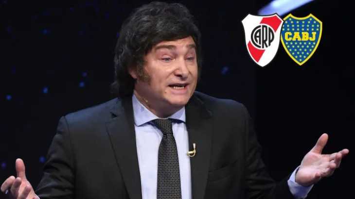 Inesperada postura: Javier Milei respondió quién quiere que gane el River-Boca