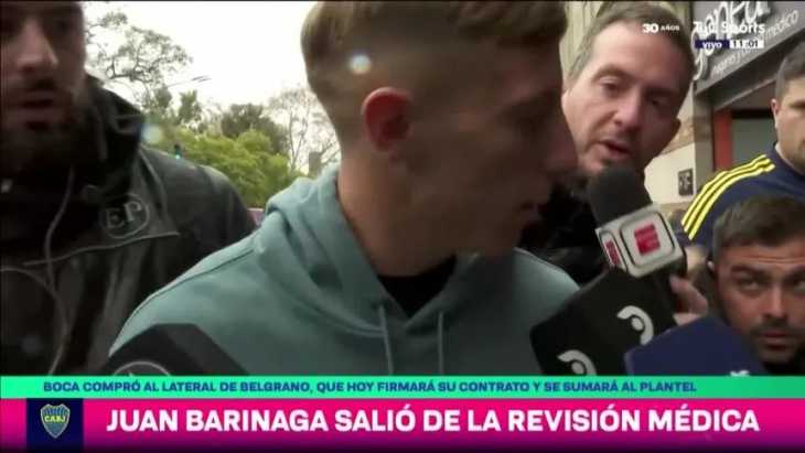 Juan Barinaga se hizo la revisión médica y firmará contrato con Boca
