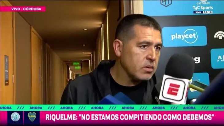 Juan Román Riquelme acompañó al plantel de Boca para el partido por Copa Argentina
