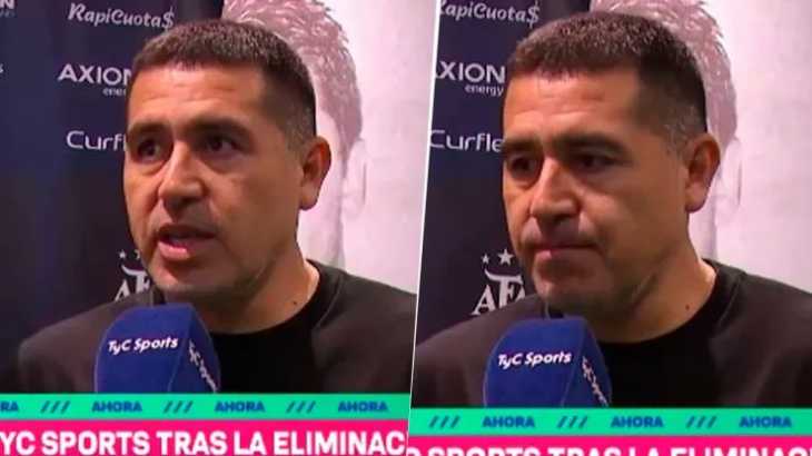 Juan Román Riquelme fue tajante tras la eliminación de Boca: Reconozco que...