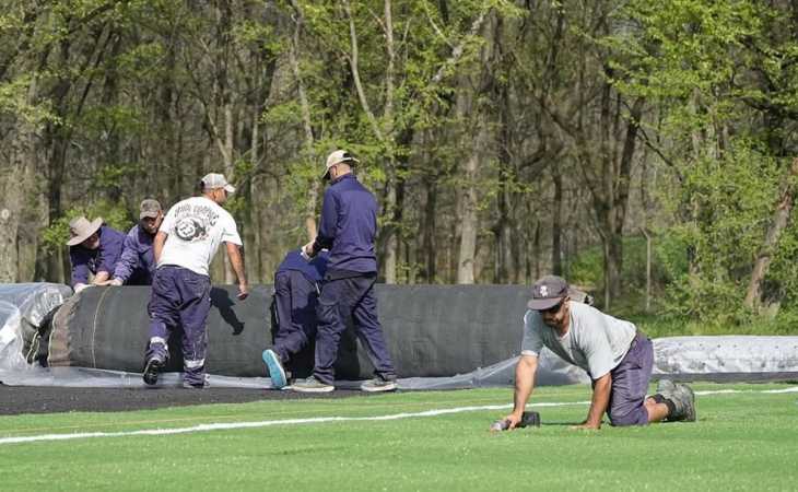 Juan Román Riquelme también mirá al predio: la obra que arrancó Boca en Ezeiza