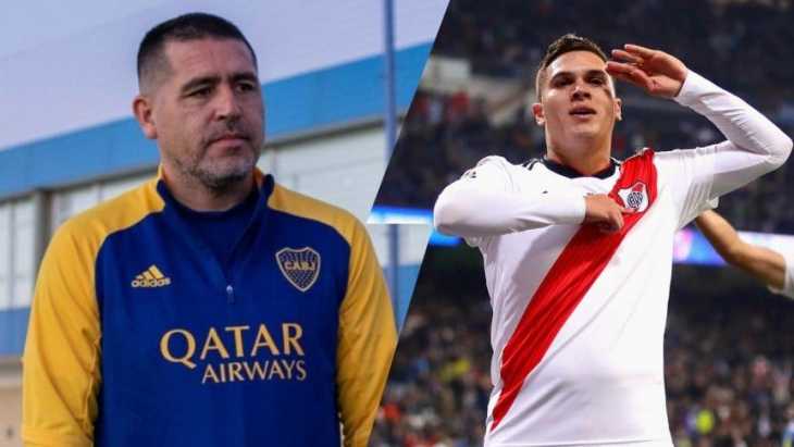 Juanfer Quintero y un tremendo elogio para Riquelme, ídolo de Boca