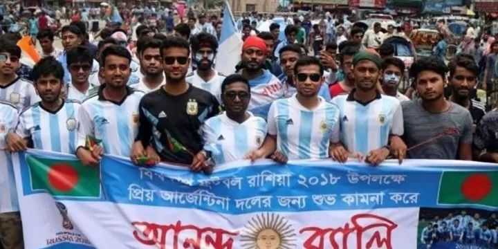 La celebración más loca por Argentina es en Bangladesh