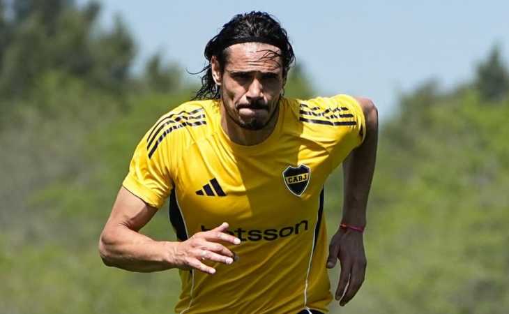 La condición que le pone Úbeda a Edinson Cavani para que vuelva a la titularidad en Boca