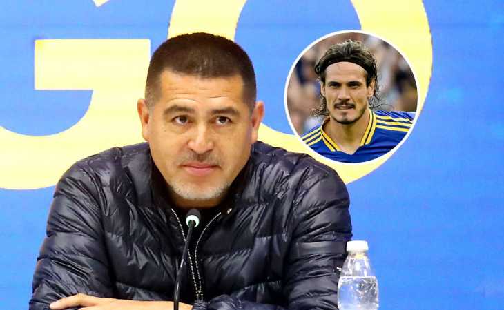 La decisión que tomará Riquelme con Edinson Cavani si Boca clasifica a la Copa Libertadores