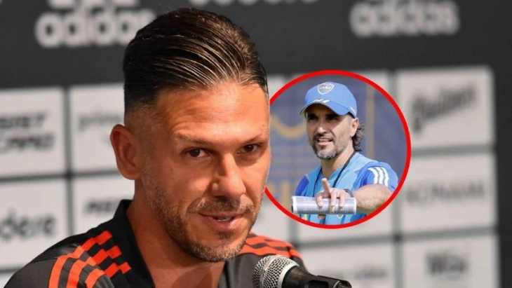 La explosiva chicana de Demichelis a Diego Martínez tras el 1-1