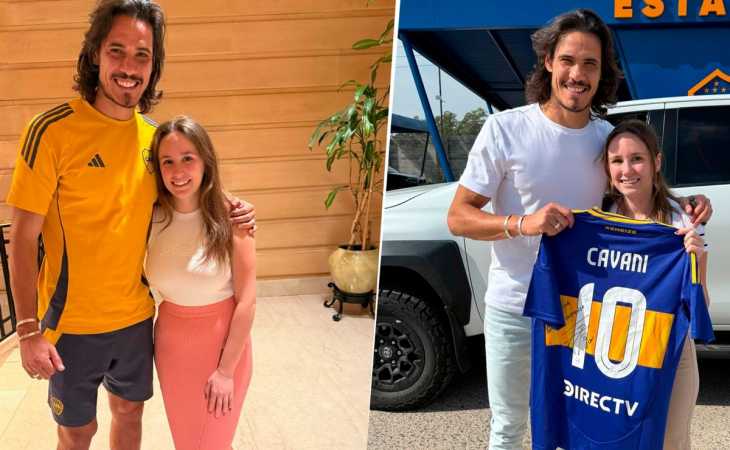 La fanática francesa que sorprendió a Edinson Cavani en Buenos Aires: “No puedo creer que esté acá”