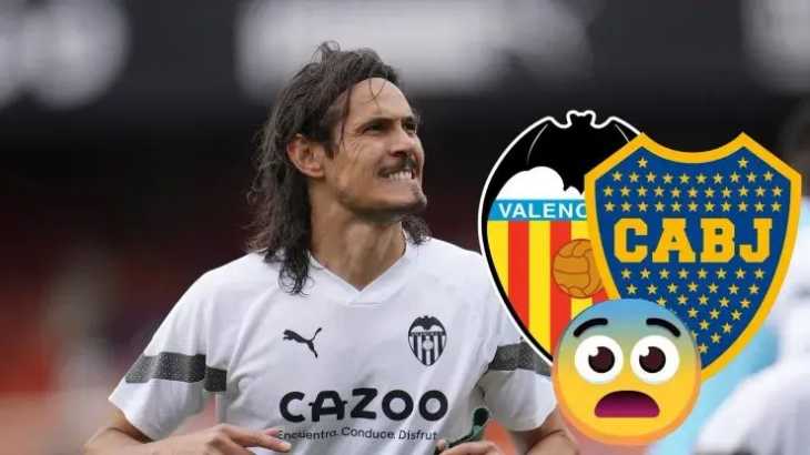 La firme decisión de Valencia con Cavani mientras lo busca Boca