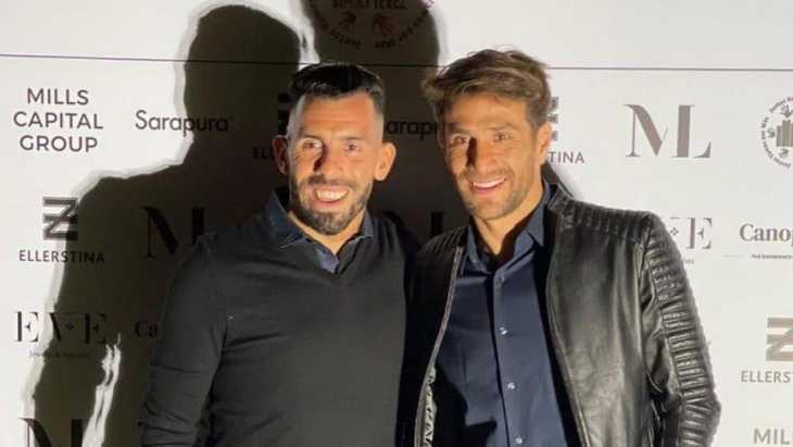 La foto de Ponzio con Tevez en la previa del River vs Boca