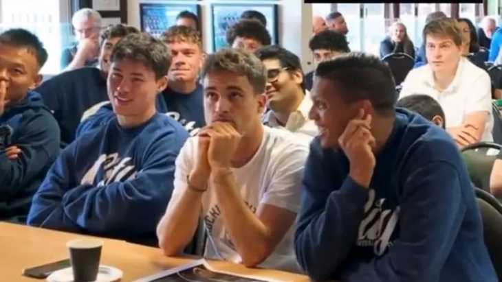 La genial reacción de los jugadores del Auckland City al ver a Boca en su grupo del Mundial de Clubes