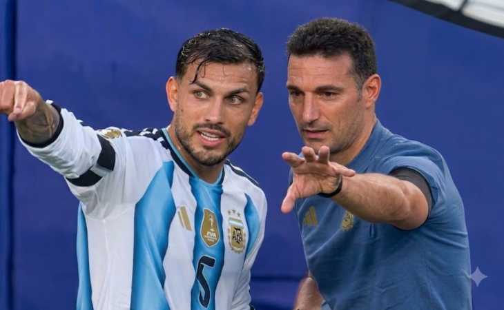La imagen de Leandro Paredes con Scaloni que fue viral en Argentina-Suiza: “El otro DT”