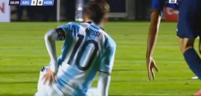 VIDEO: La lesión que sufrió Lionel Messi en el partido entre Argentina y Honduras