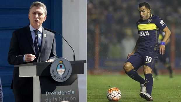 La mirada del presidente Macri sobre los últimos rendimientos de Tevez en Boca