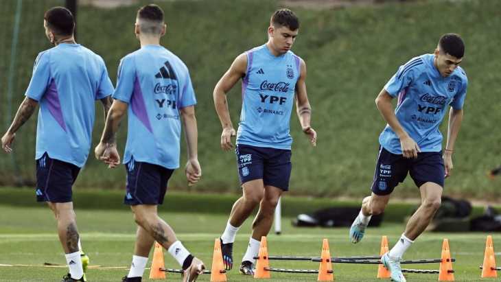 La práctica de la selección argentina: la carta que se guardará Scaloni de cara al partido contra Croacia