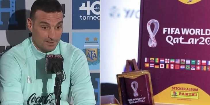 La pregunta que dejó sin palabras a Lionel Scaloni ante la falta de figuritas del Mundial
