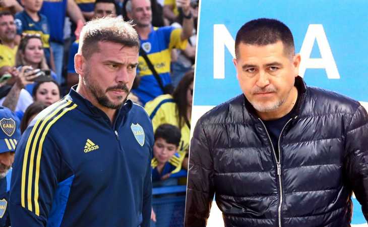 La primera aparición pública de Juan Román Riquelme junto a Mariano Herrón
