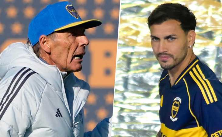 La primera decisión de Russo con Paredes en la práctica de Boca