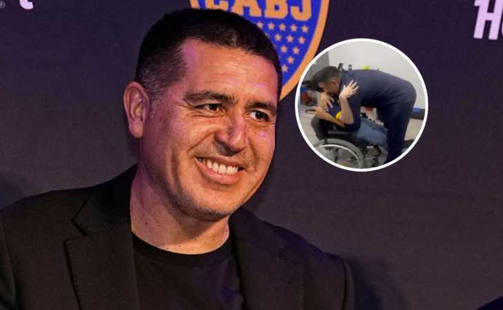 La promesa de Riquelme a un hincha de Boca en su emotivo encuentro: “Este año vamos a ganar todo”