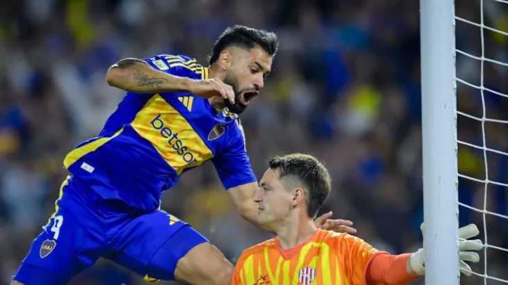 La reacción de Cavani al gol de Milton Giménez para el triunfo de Boca