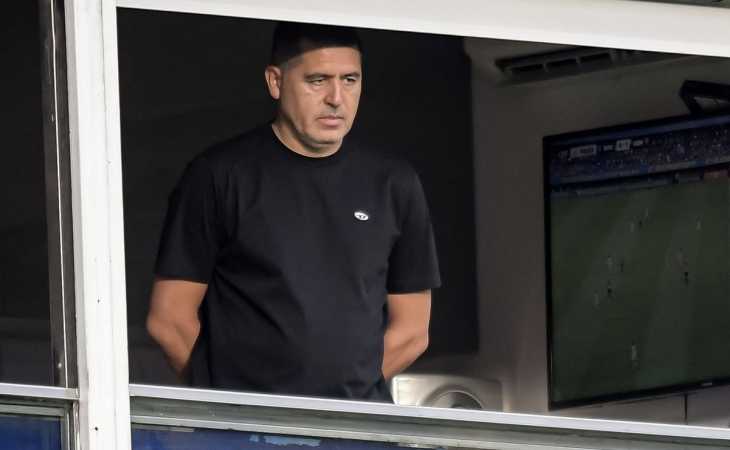 La reacción de Riquelme en la eliminación de Boca: dejó su palco y habló con el Chelo Delgado