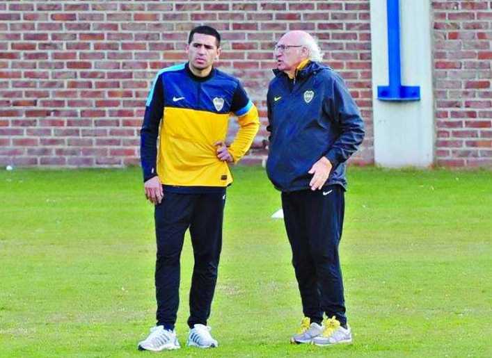 La selfie de Riquelme con Bianchi
