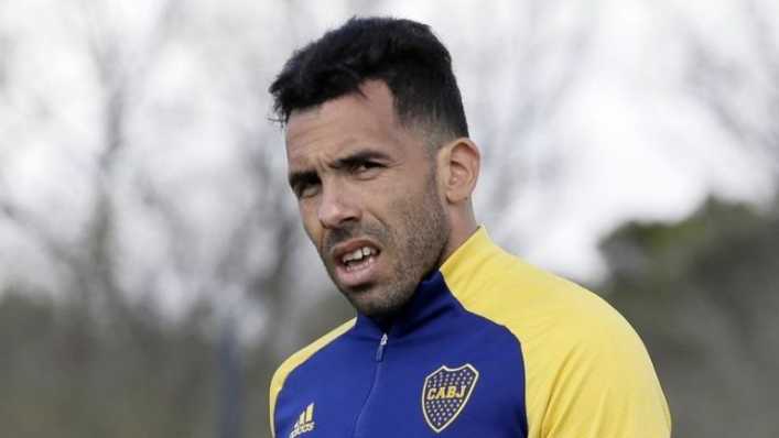 La solitaria práctica de Tevez en Ezeiza