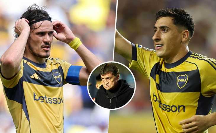 La sorpresiva postura de Falcioni sobre Cavani y Merentiel: “El que está para ser el 9 de Boca es...”