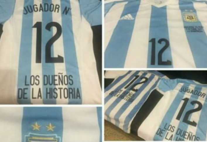 Las camisetas de la Selección que usará La 12