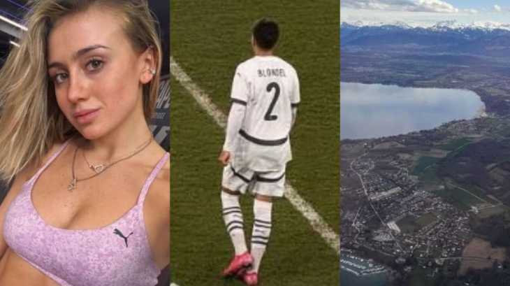 Las fotos de Morena Beltrán en Suiza mientras acompaña a Lucas Blondel en su debut internacional