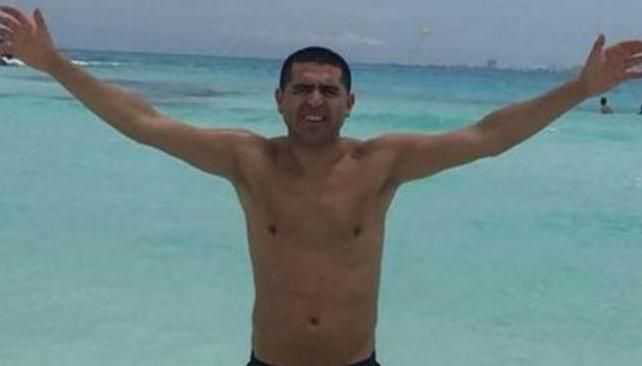 Las vacaciones de Riquelme en Cancún