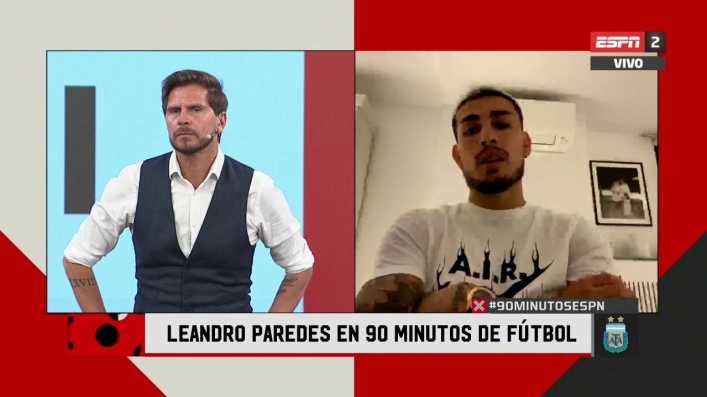 Leandro Paredes, en 90 Minutos de Fútbol: La idea es volver a jugar en Boca