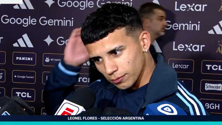 Leonel Flores contó el consejo que le dio Messi tras una ocasión de gol