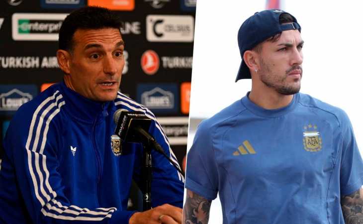 Lionel Scaloni dio detalles de la lesión de Leandro Paredes: “Fue algo muscular”
