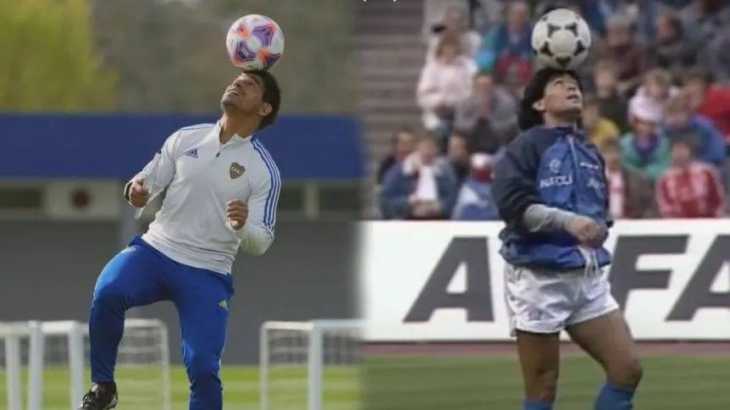 Live is life: Ibarra, como Maradona en un posteo de Boca